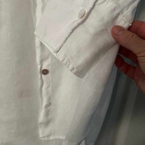 Zara Linen 3/4 Sleeves Blouse - Picture 4 of 4